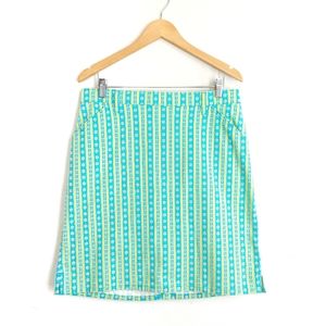 Vintage 70s Ditsy Floral Neon Mini Skirt